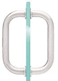CRL 6 Chrome Tubular Back-to-Back 3/4 Diameter Shower Door Pull Handles