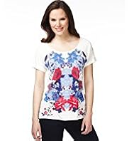 Mirror Floral Longline Top