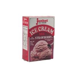 Junket Ice Cream Mix Strawberry 12 count