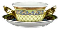 Versace by Rosenthal Russian Dream Cream Soup Cup & Saucer