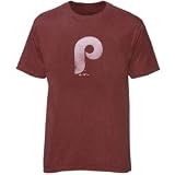 Majestic Philadelphia Phillies Heather Red Cooperstown Logo Big Time Play T-shirt