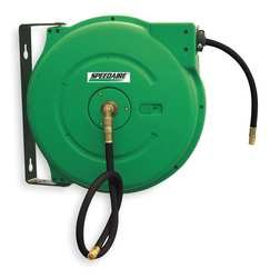 Speedaire 2CUC7 Hose Reel, Spring, 50 Ft, 3/8 ID, 3/8 Inlet