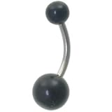 Black Navel / Belly Bar