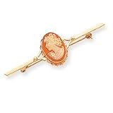 14k 10x14mm Shell Cameo Pin