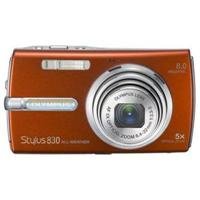 Olympus Stylus 830 8-Megapixel Digital Camera with case - Orange