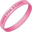 Hope for a Cure Pink Adult Wristband