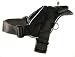 Dog Harness- Medium Size Nylon for Medium Breeds Like German Shepherd, Labrador Etc... - Black with Reflective Trim for Everyday Use - Made in Europe !!!