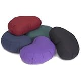 YogaAccessories (TM) Crescent Cotton Zafu Meditation Cushion