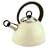 1.5 Litre Cream Coloured Traditional Gas Stove Hob Whistling Kettle