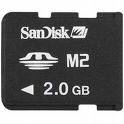 Sandisk - Memory Stick Micro M2 2 GB Memory Card