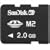 Sandisk - Memory Stick Micro M2 2 GB Memory Card