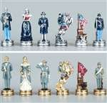 Pewter Civil War Chess Pieces King 3 1/4"