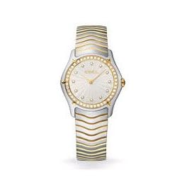 Ebel Watches - Ebel Classic Lady Two Tone Steel and 18k Gold with Diamond Bezel and Diamond Hour...