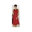 Misses Connected Apparel Sleeveless Red Satin Neck Dress
