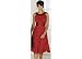 Misses Connected Apparel Sleeveless Red Satin Neck Dress