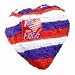 Patriotic Heart Pinata