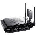 Linksys Dual-Band Wireless-N Gigabit Router with Storage Link WRT600N - Wireless router + 4-port switch - Ethernet, Fast Ethernet, Gigabit Ethernet, 802.11b, 802.11a, 802.11g, 802.11n (draft) - external
