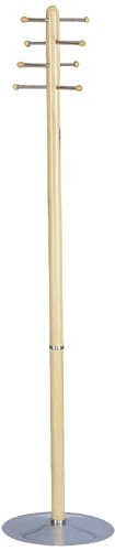 Safco Wood Costumer, Medium Oak