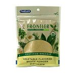 Frontier Broth Powder, Vegetable Flavored CERTIFIED ORGANIC 1.79 oz pouch