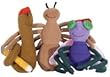 DIARY OF A WORM AND FRIENDS PLUSH FINGER PUPPET PLAYSET Characters by Doreen Cronin