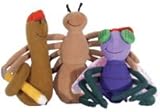DIARY OF A WORM AND FRIENDS PLUSH FINGER PUPPET PLAYSET Characters by Doreen Cronin