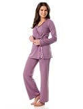 Motherhood Maternity: Bump In The Night(tm) Long Sleeve Tie Front Nursing 3 Piece Set