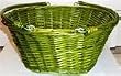 Oval Willow Basket - Green