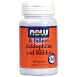 NOW FOODS - 8 Billion Acidophilus & Bifidus 60 Capsules