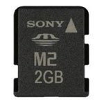 2GB Sony M2 Memory Card (MSA-2GD) with Duo Adapter