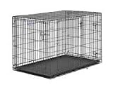 Midwest Container Select Triple Door Dog Crate Gray 48x30x33 Inch - 1348TD