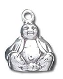 Buddha Solid Sterling Silver Charm