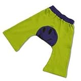 Sckoon Organic Cotton Baby Ha-Ha Smile Pants Green