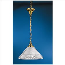 10-PB-D12 - Hudson Valley Edison 1-Light Pendant in Polished Brass