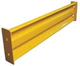 Industrial Grade 5JEU6 Guard Rail, 2 Ribbed Bolt on, L 21In