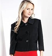 Petite Single Breasted 3 Button Ribbed Jacket Petite Single Breasted 3 Button Ribbed Jacket