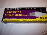 Better Tools 8" Scraper Blade 10 per tube