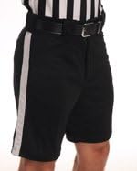 Smitty Football Officials Shorts - Black/White Stripe