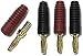 Monster crimp-on mini bananas 1 pair, 16-gauge