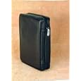Bible Cover: Large Black Genuine Leather
