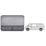 CRL T-Vent "All Glass Look" Window - Driver Side Forward 1978 to 2003 Dodge Van 42-3/4" x 29-1/4"