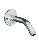 KOHLER K-7395-CP Showerarm and Flange, 5-3/8-Inch Long, Polished Chrome