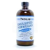 Health Genesis - TwinLab - Cod Liver Oil Emulsified Norwegian Orange - 12 fl oz