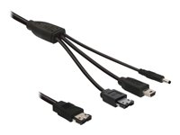 DELOCK Kabel eSATAp > eSATA/miniUSB/ DC-5V 1m Preisvergleich
