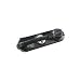 Outlets To Go Power Strip with USB -  Black