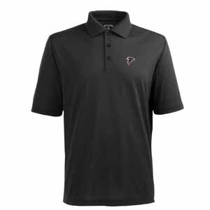 NFL Men's Atlanta Falcons Pique Xtra Lite Desert Dry Polo Shirt (Black, XX-Large) On Sale