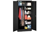 Combination Industrial Storage Cabinet 36x18x78 Black