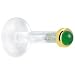 14 Gauge 3/8 Inches Solid 14KT Yellow Gold 2mm Genuine Jade Bioplast Push in Labret