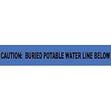 Non-Detectable Underground Warning Tape - Caution Buried Potable Water - 6