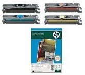 Full Set (4) Compatible print ink Toner Cartridge to replace Q396OA/Q396lA/2A/3A(Blackcyan/yellow) for multifunction Hewlett Packard LaserJet 2550 2550L 2550Ln 2550N 2820 2840 L MFP N LN multi-function print/scan/fax/copy all-in-one digital network color Laser jet printer/copier listed by Photosharp