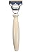 Beauty : The Art of Shaving Faux Ivory and Nickel Plated Shaving Razor Handle (5 Blades)